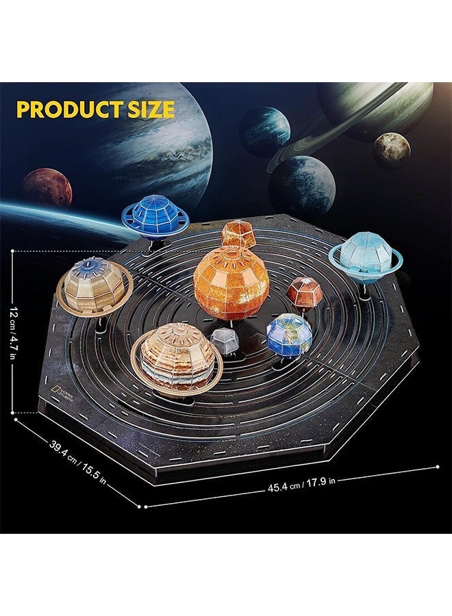 GMORO National Geographic 3D Solar System Puzzle - 173 Pieces | STEM Toy for Kids Ages 8+ | Build & Explore Planets, Fun Space Model, Perfect Gift for Young Astronomers and Science Enthusiasts - Image 5